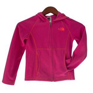 Girls North Face zip-up hoodie